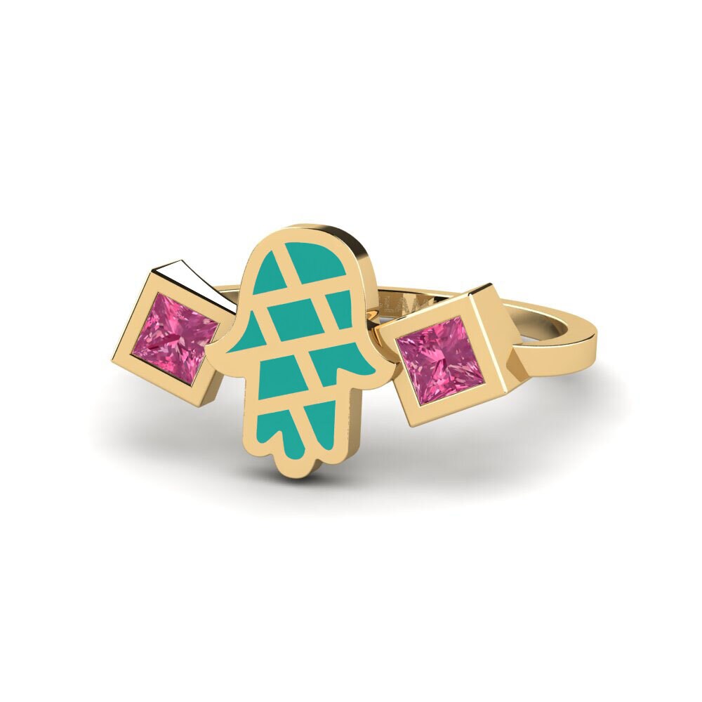 Tourmaline Rose Bague Vedeni