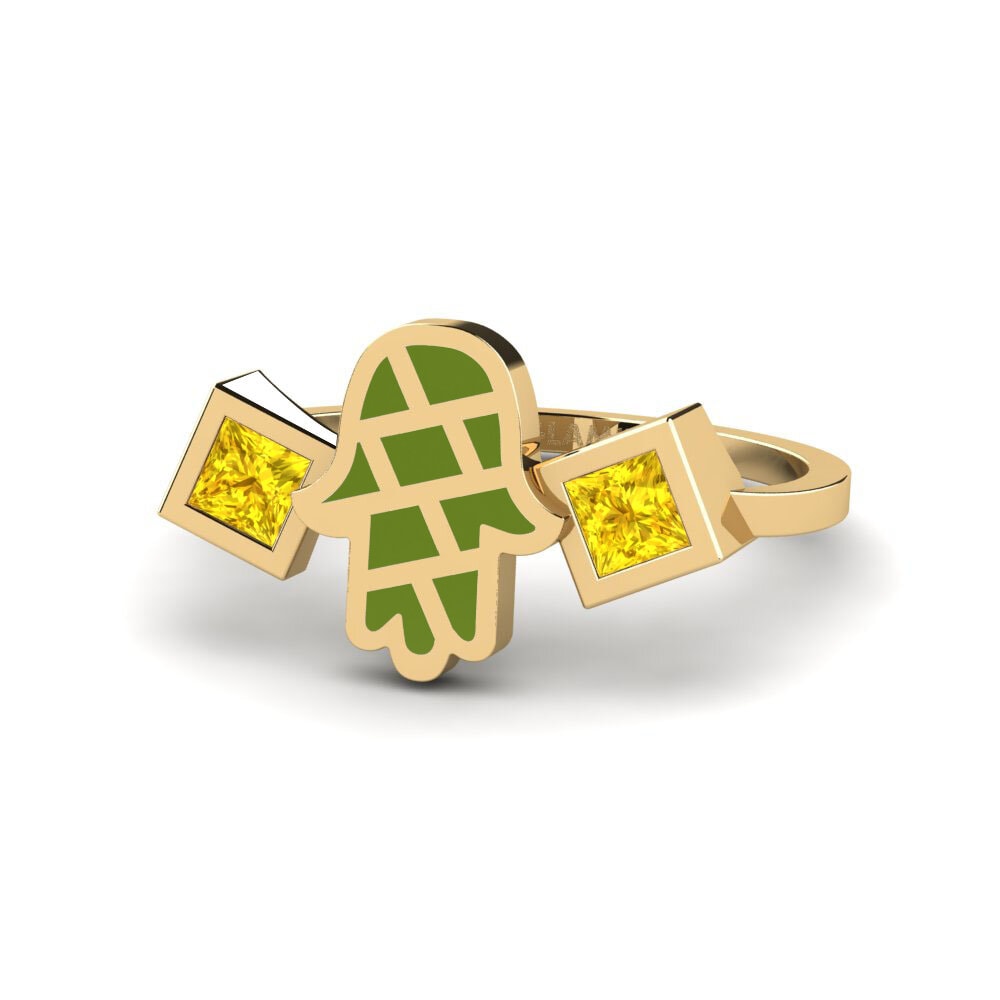 Gelber Saphir Ring Vedeni