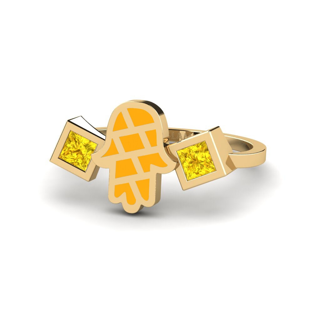 Gelber Saphir Ring Vedeni
