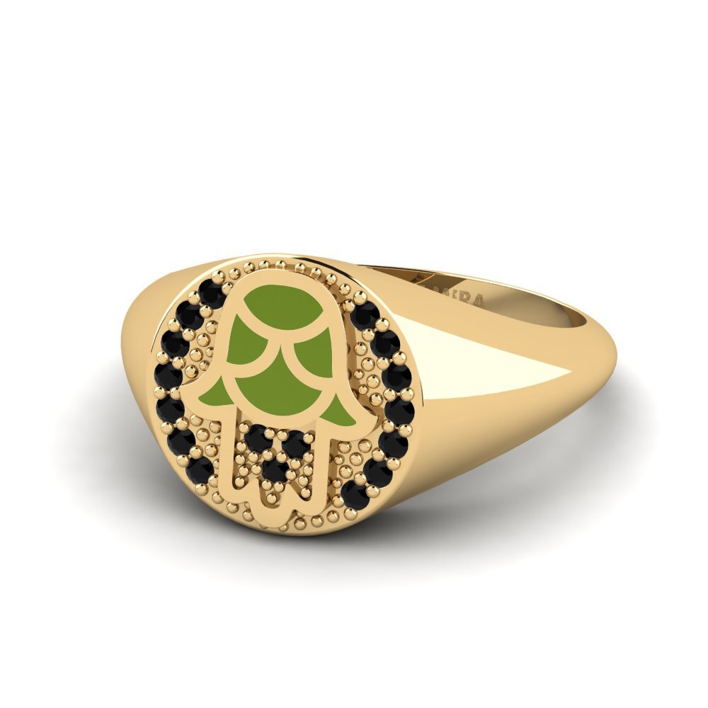 Schwarzer Diamant Ring Vernda