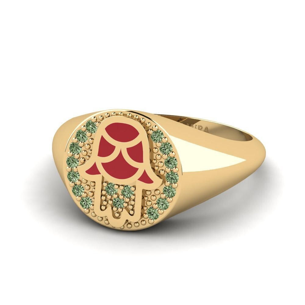 Green Diamond Ring Vernda