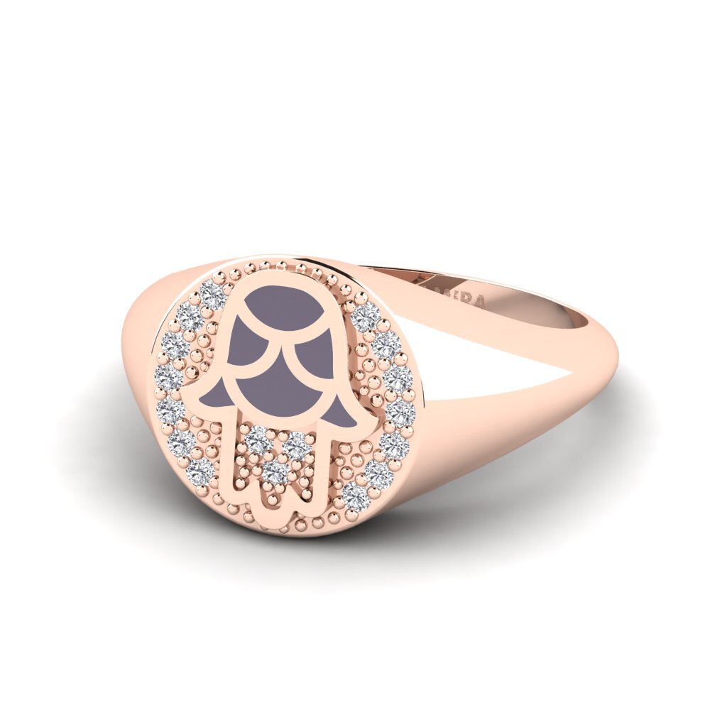 Rotgold 750 Ring Vernda