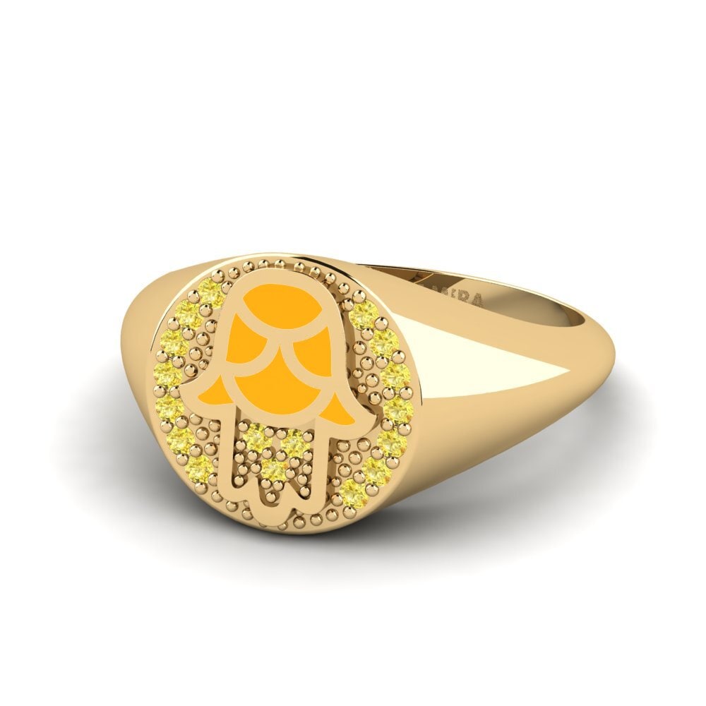 Gelber Saphir Ring Vernda