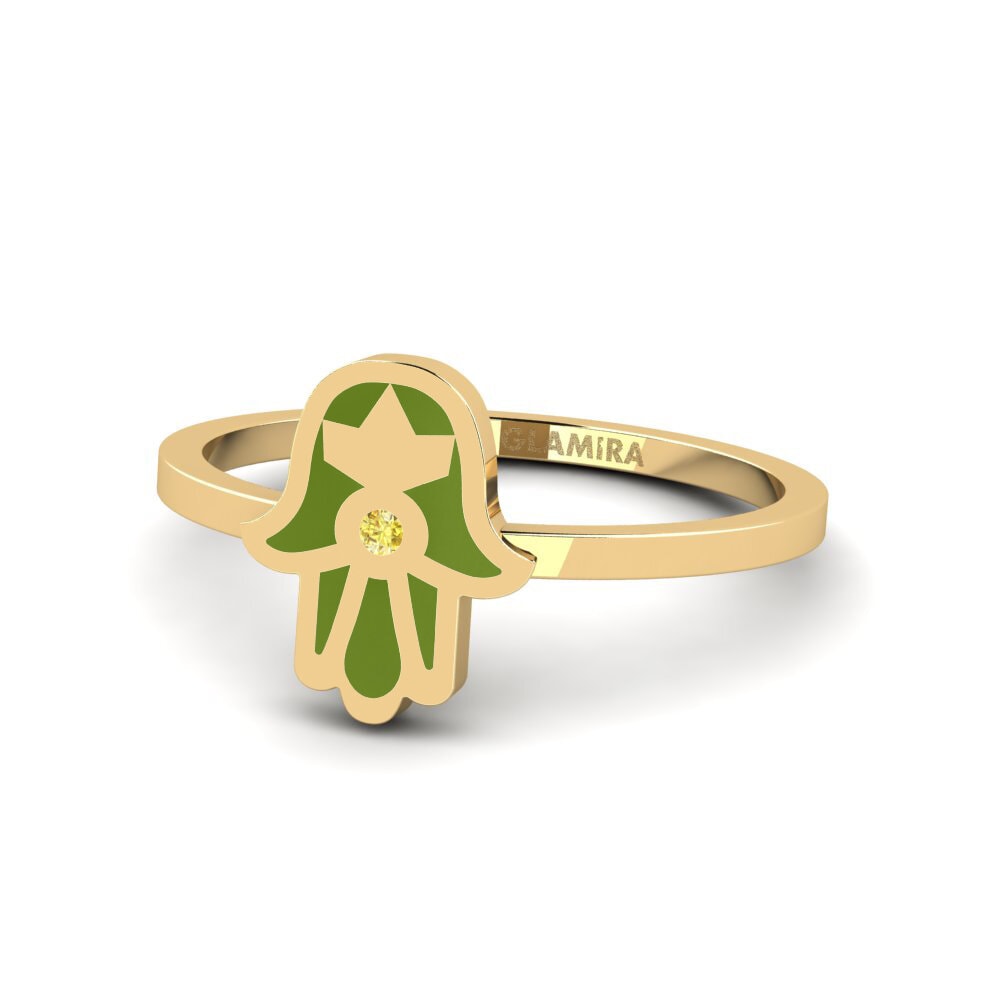 Gelber Saphir Ring Zastiti