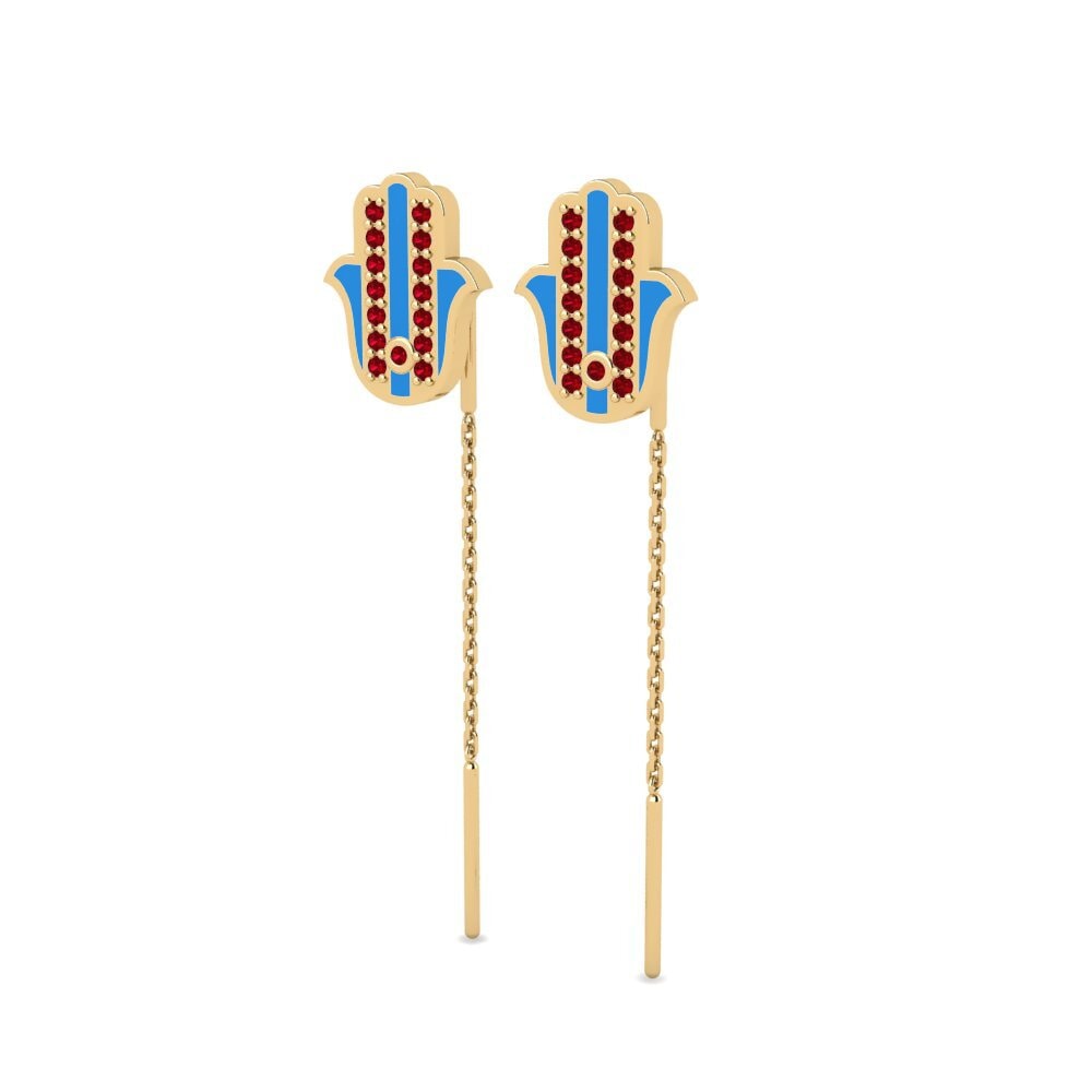 Red Zirconia Women's Earring Ziek