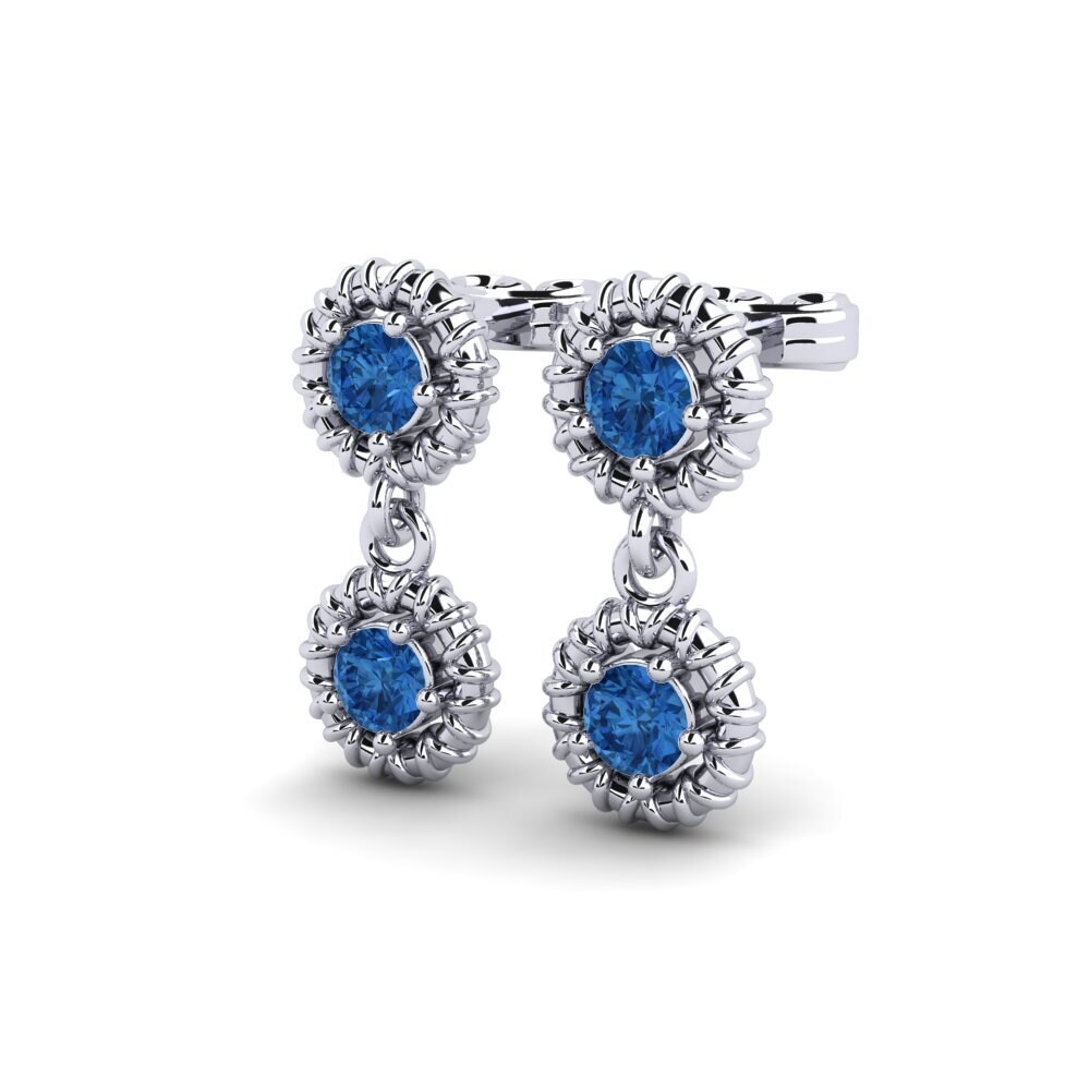 Dark Blue Zirconia Women's Earring Astos