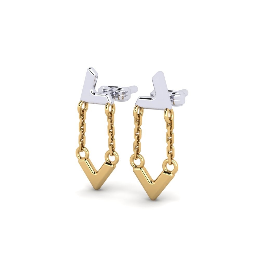14ct Yellow & White Gold Earring Ferirama