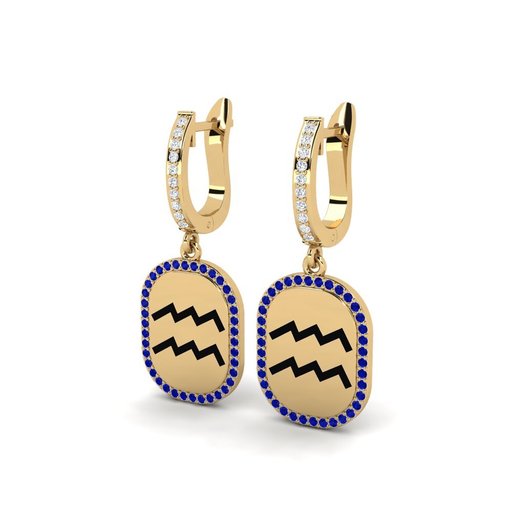 Sapphire Women's Earring Fandry - Aquarius