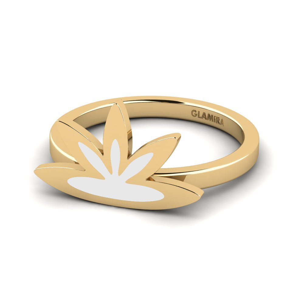 9k Oro Amarillo Anillo Ahyeter