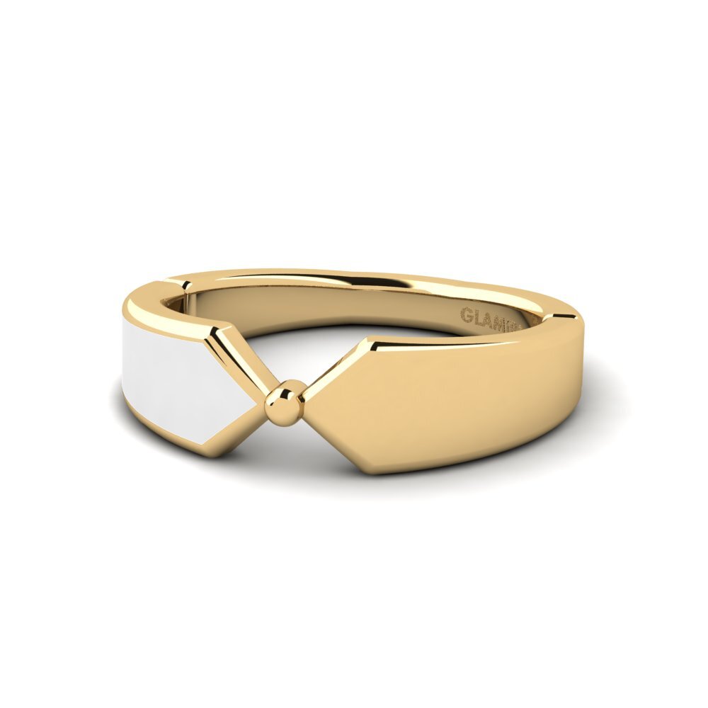 9k Oro Amarillo Anillo Alfarin