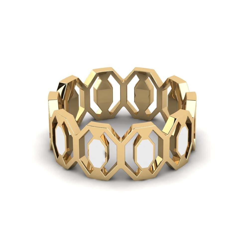 9k Oro Amarillo Anillo Cichous