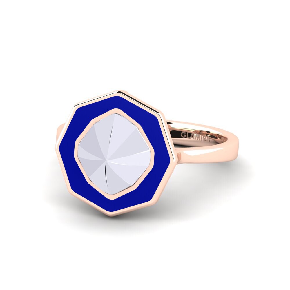 375 Rot & Weißgold Ring Clicquotro