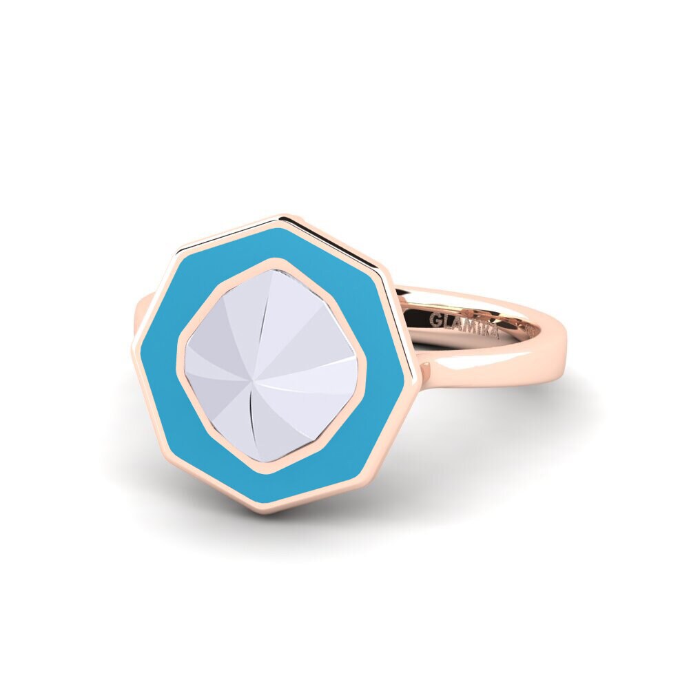 375 Rot & Weißgold Ring Clicquotro