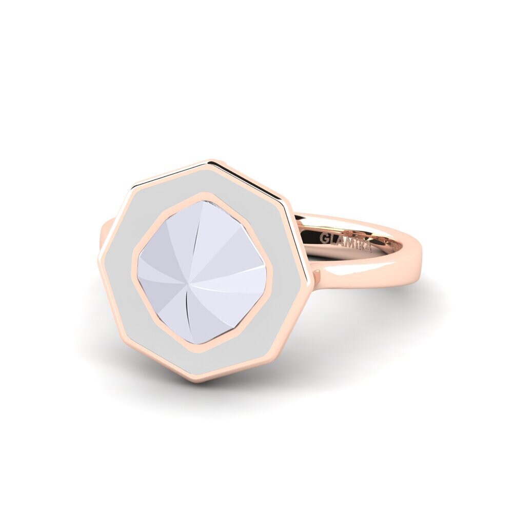 585 Rot & Weißgold Ring Clicquotro