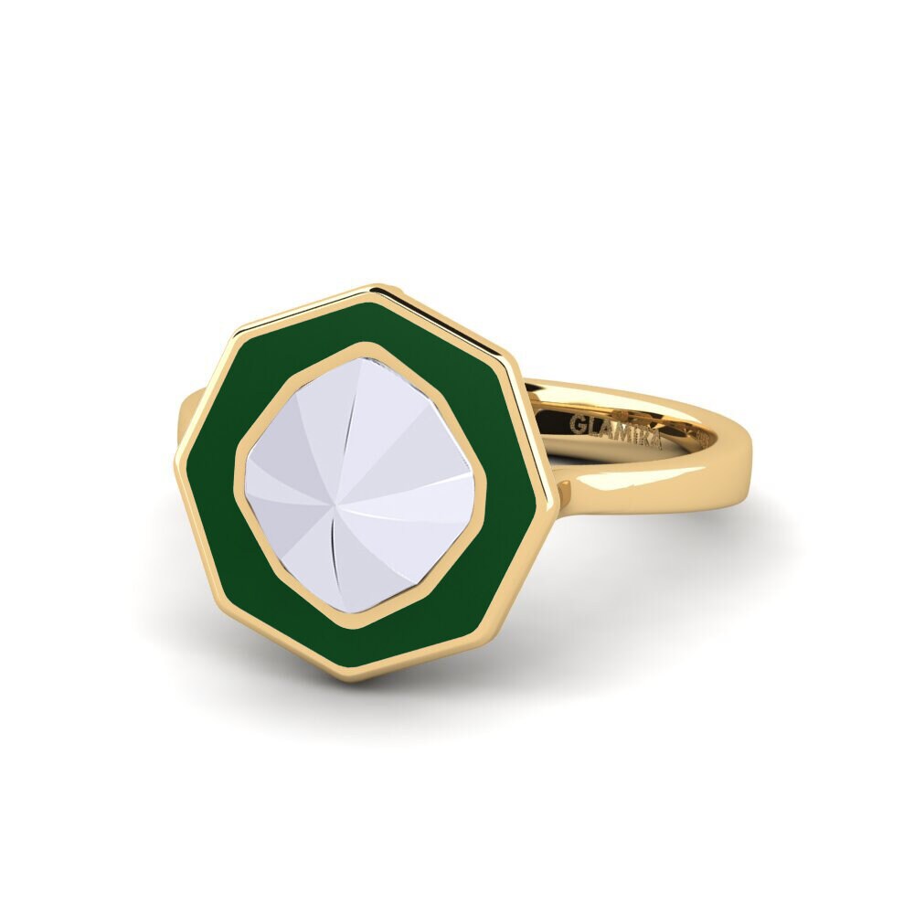 750 Gelb & Weißgold Ring Clicquotro