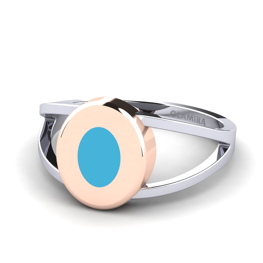 375 Weiß & Rotgold Ring Distarde