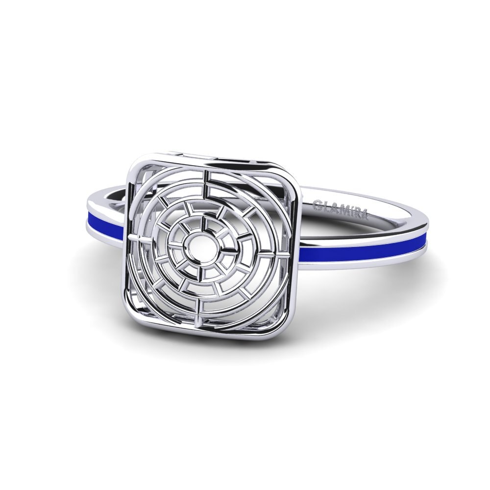 White Silver Ring Ecmelim