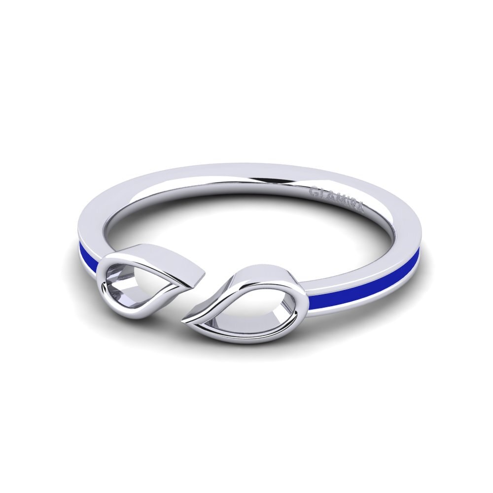 White Silver Ring Ewantoca
