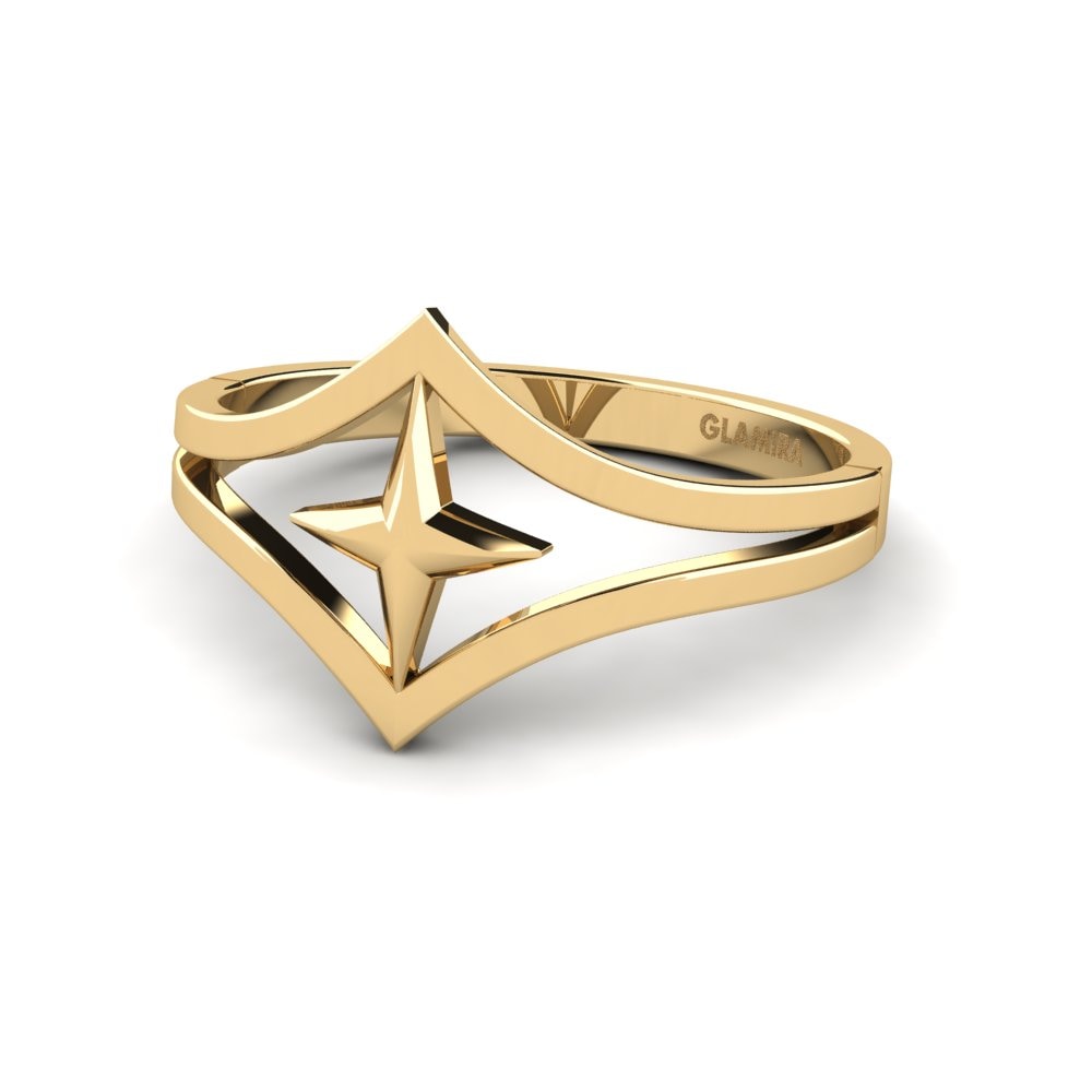 9k Oro Amarillo Anillo Farevler