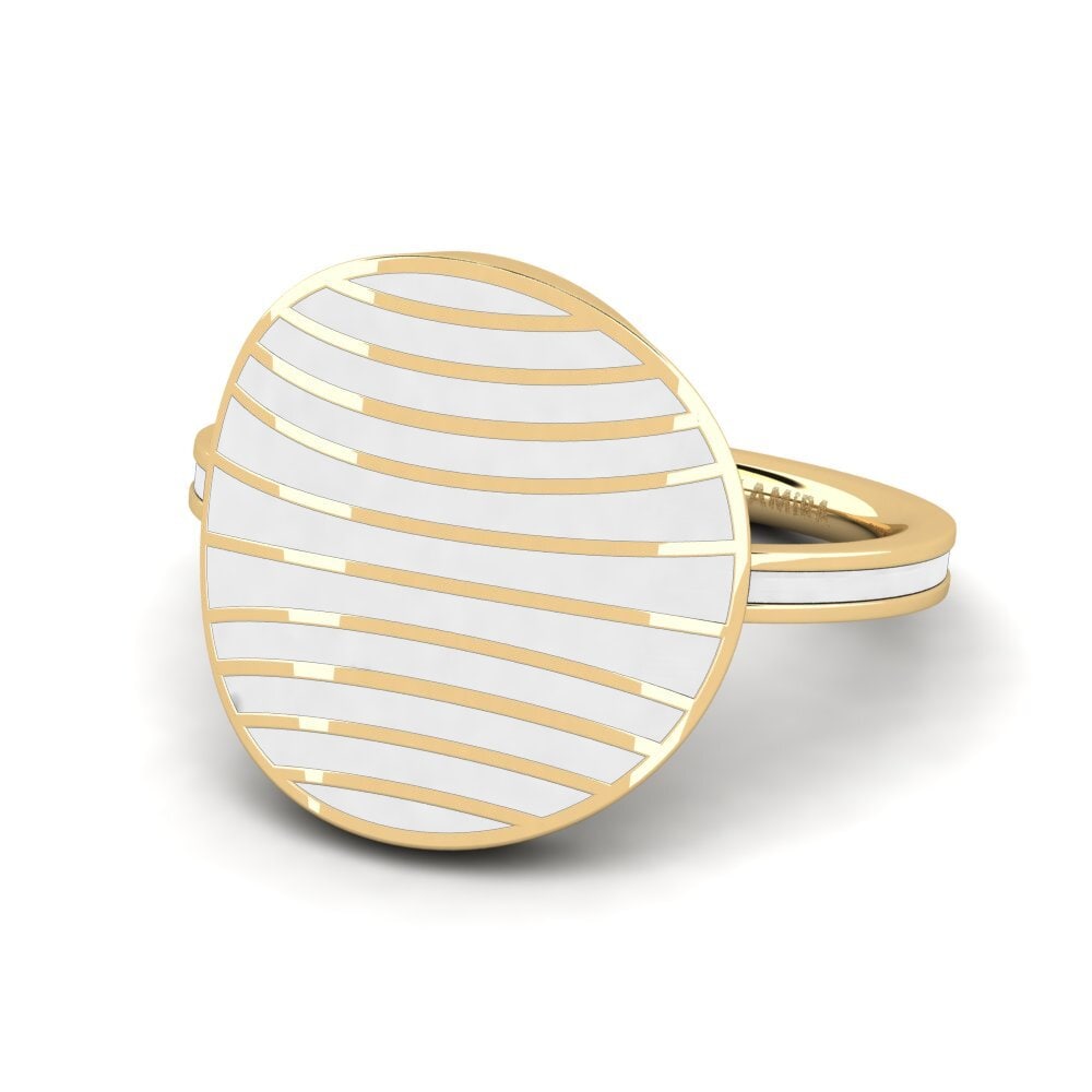 9k Oro Amarillo Anillo Felintaw