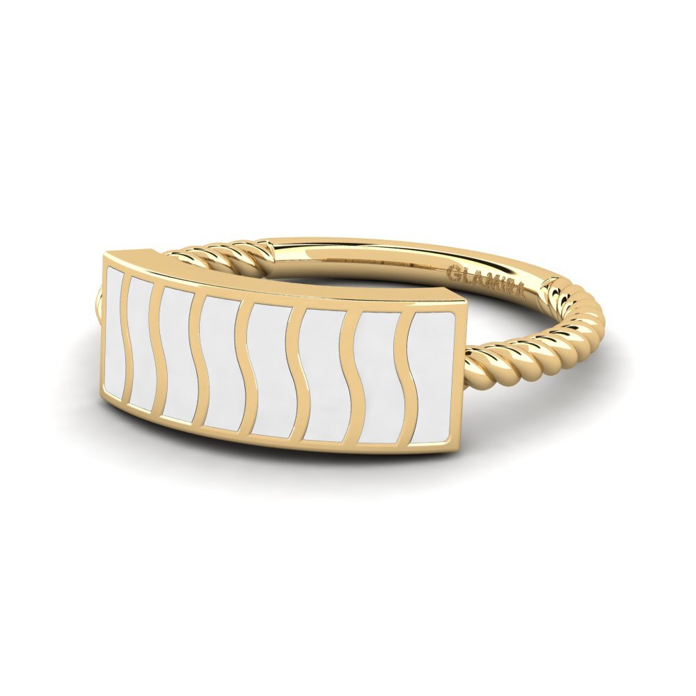 9k Oro Amarillo Anillo Fexiva