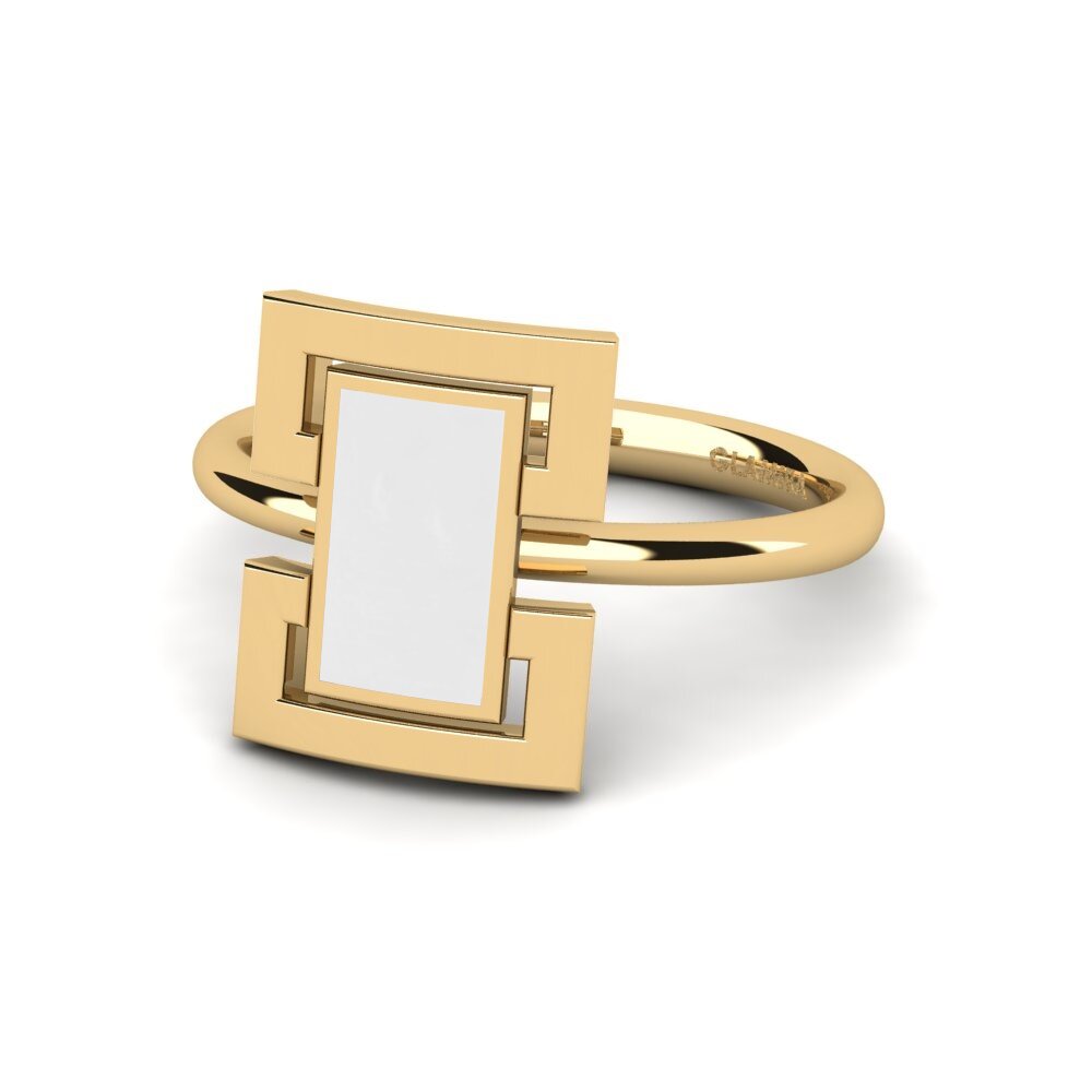 9k Oro Amarillo Anillo Intinna