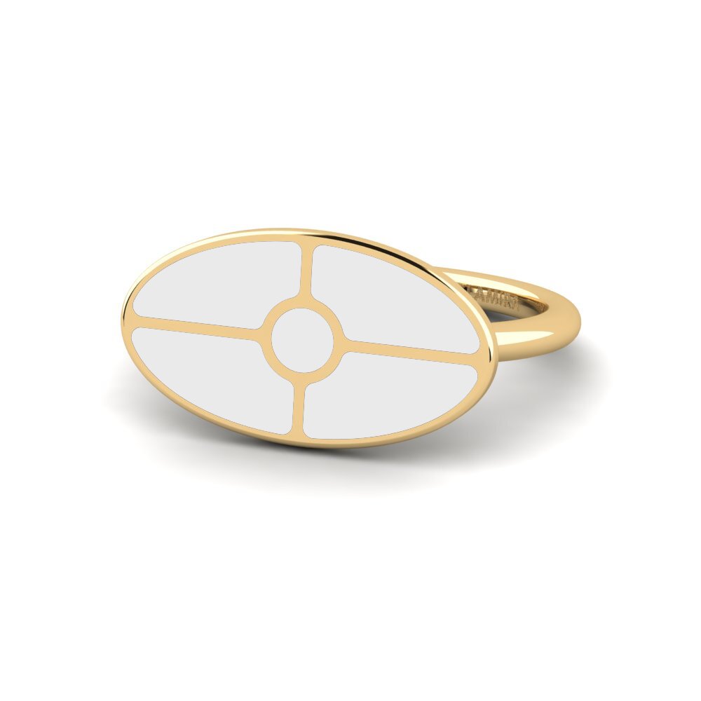 9k Oro Amarillo Anillo Nallely