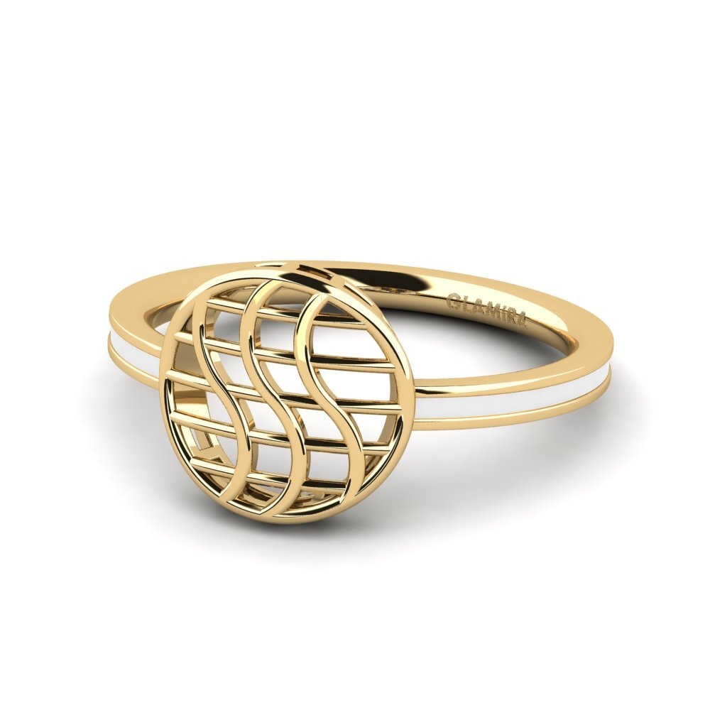 9k Oro Amarillo Anillo Nantol