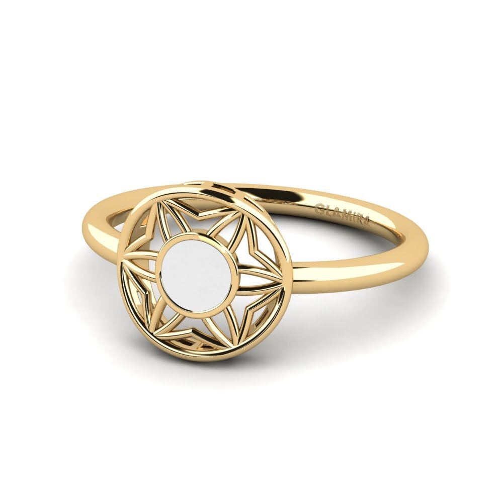9k Oro Amarillo Anillo Nantorat