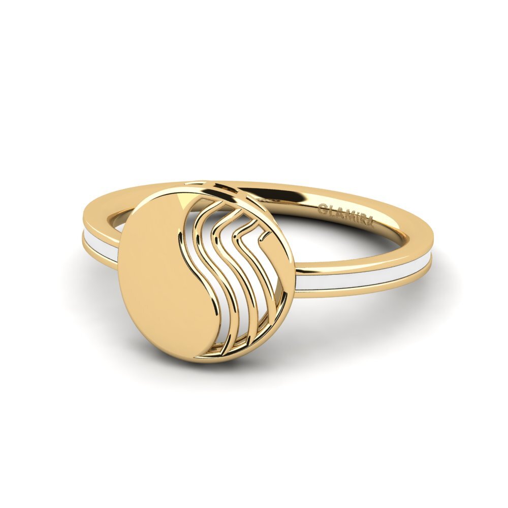 9k Oro Amarillo Anillo Nantori