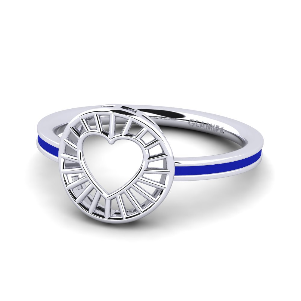 White Silver Ring Nantoric