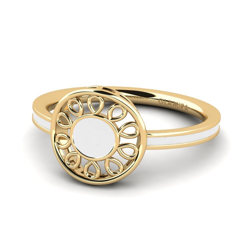 9k Oro Amarillo Anillo Nantorig