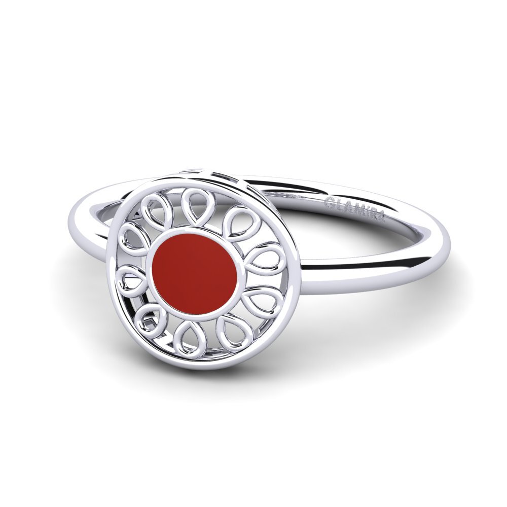Weiß-Silber Ring Nantorit