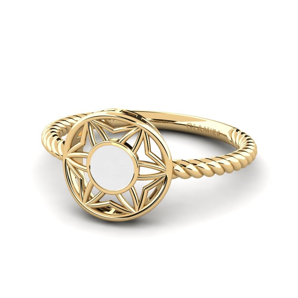 9k Oro Amarillo Anillo Nantoriy