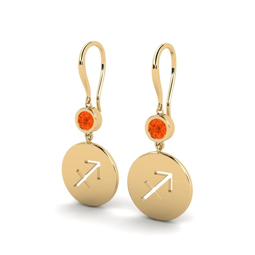 Opale de Feu Boucle d'oreille femme Unweo - Sagittarius