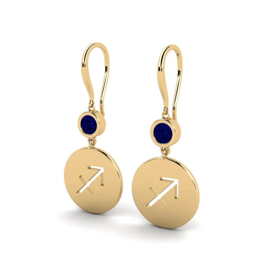 Saphir Boucle d'oreille femme Unweo - Sagittarius