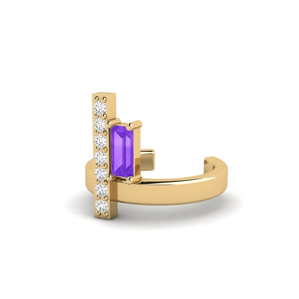 Amethyst Conch Ohrmanschette Brzina