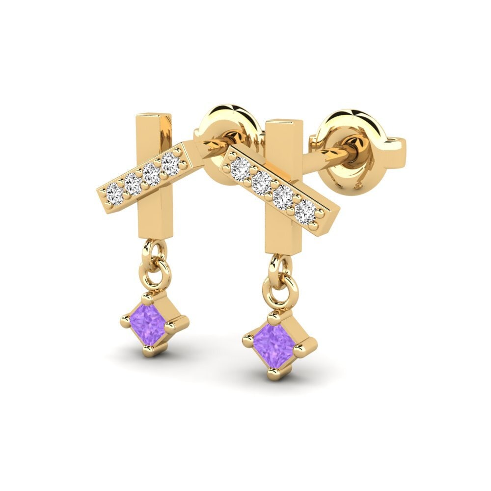 Amethyst Damen ohrring Cheile