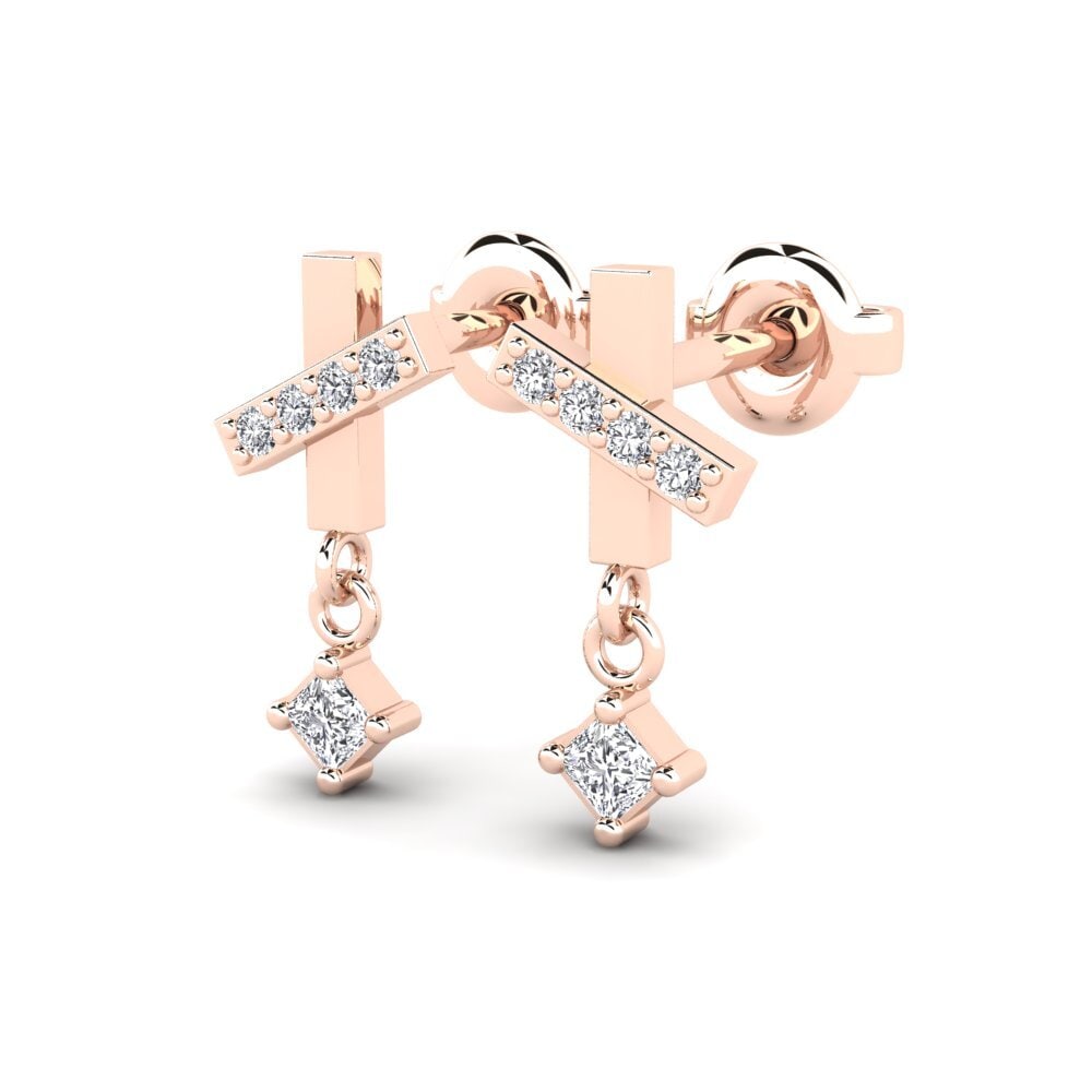 14k Rose Gold Women's Earring Cheile