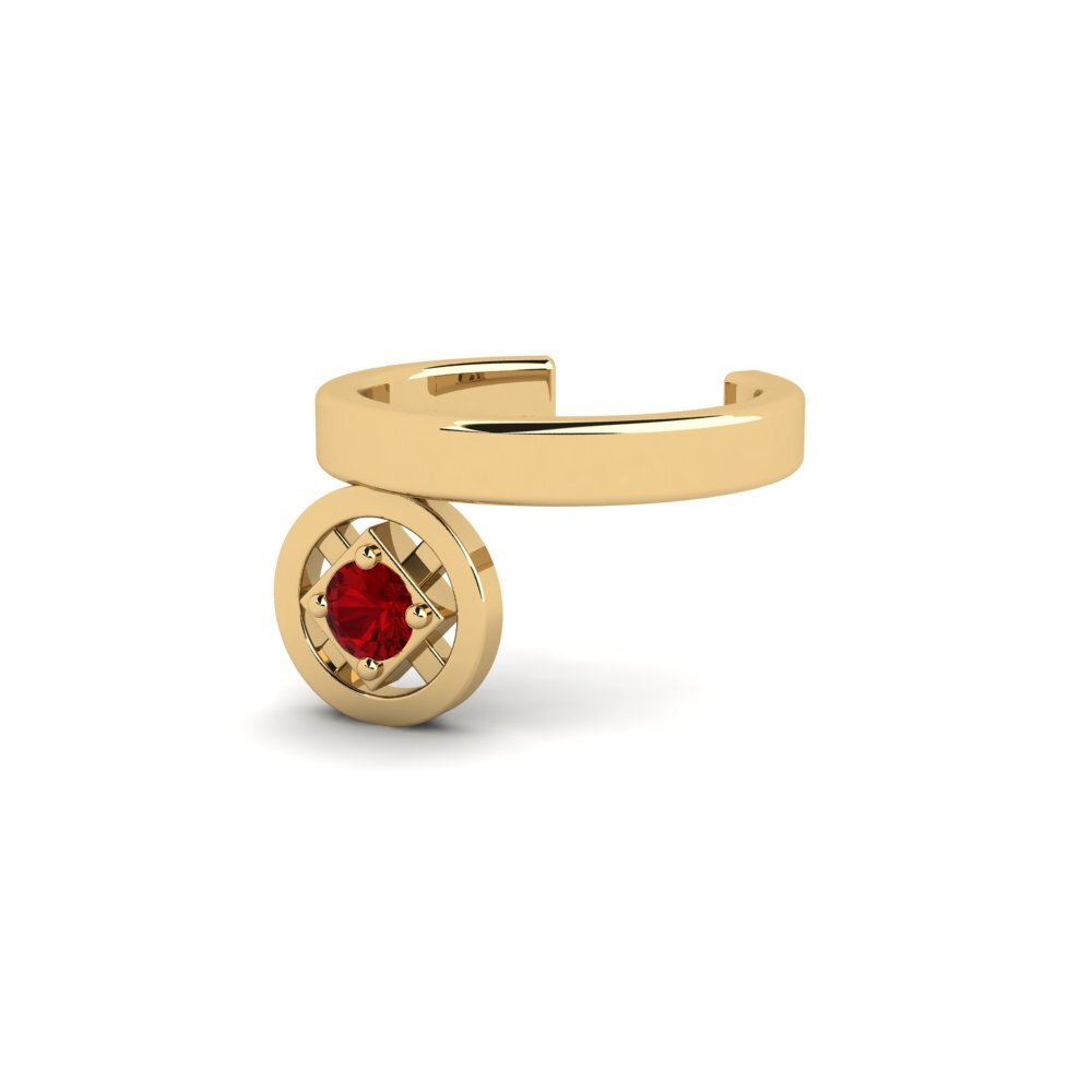 ruby-zirconia Conch Ear Cuff Gusto