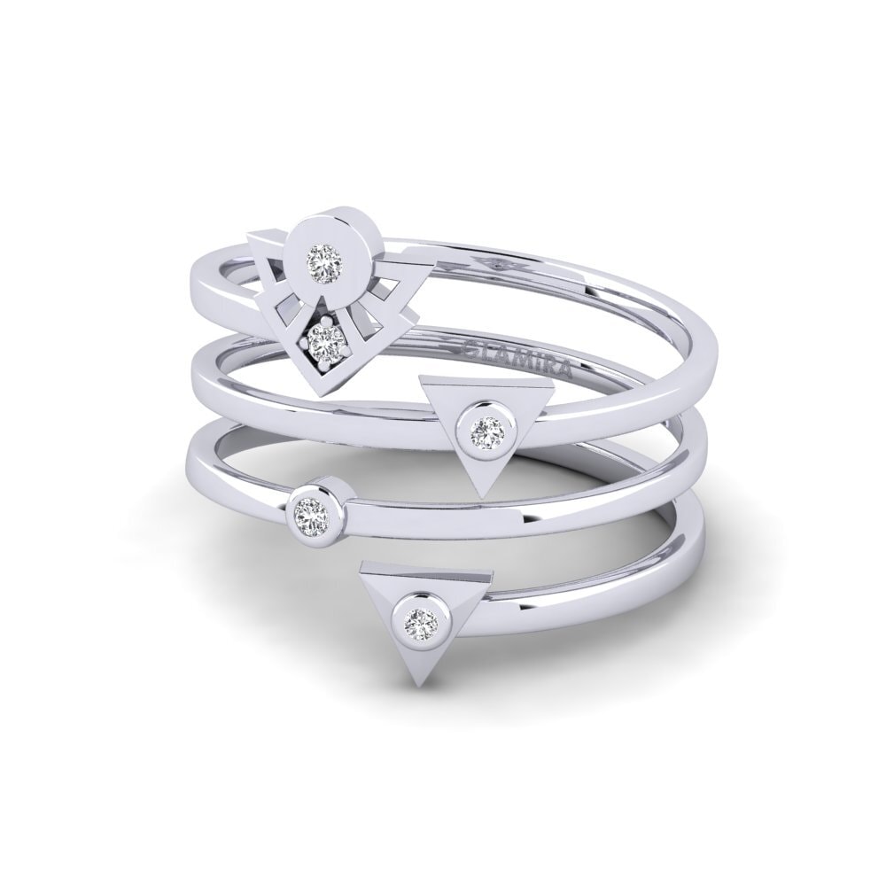 14k White Gold Ring Majax