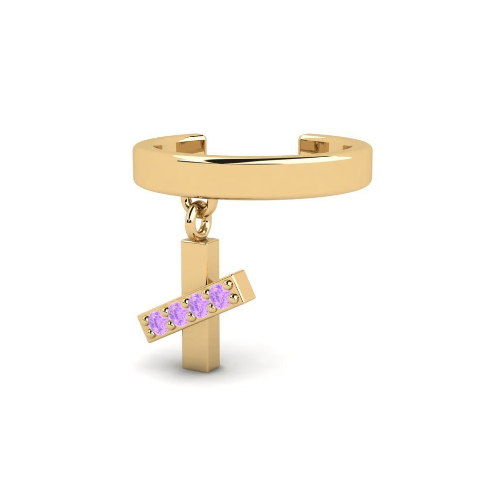 Amethyst Conch Ohrmanschette Miscare