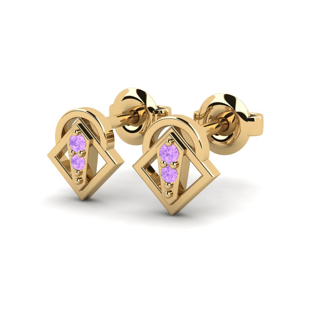 Amethyst Damen ohrring Saraho