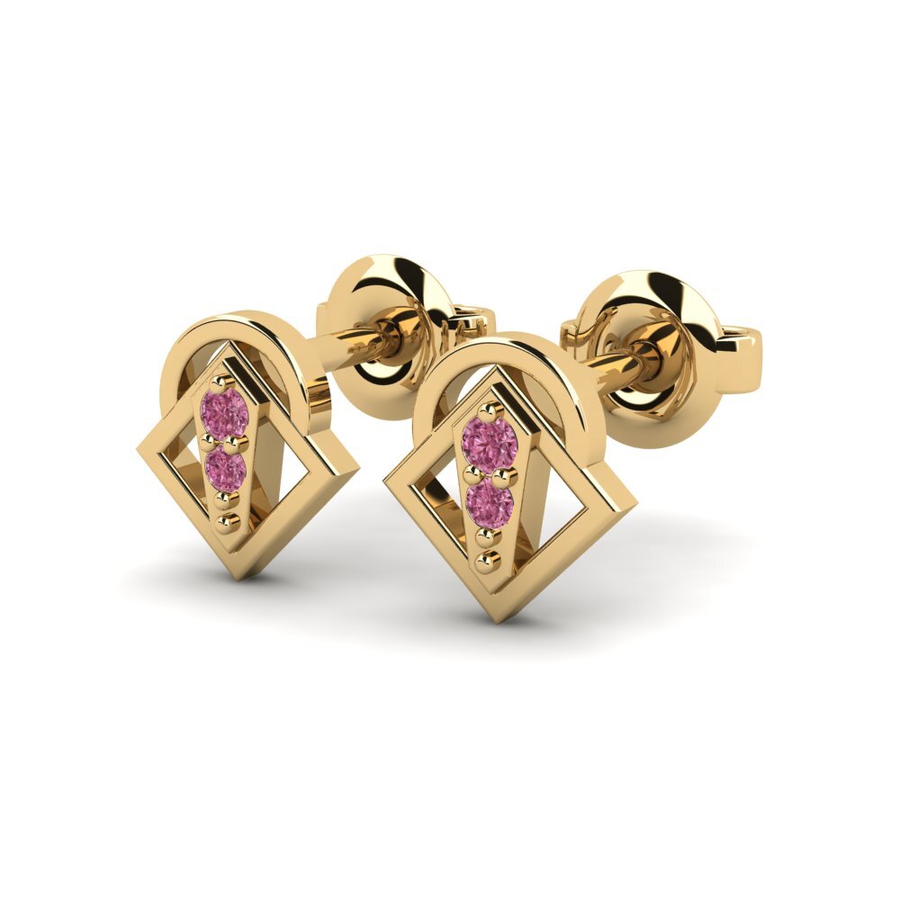 Granate Rhodolite Pendiente de mujer Saraho