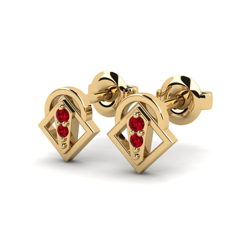 ruby-zirconia ต่างหู Saraho
