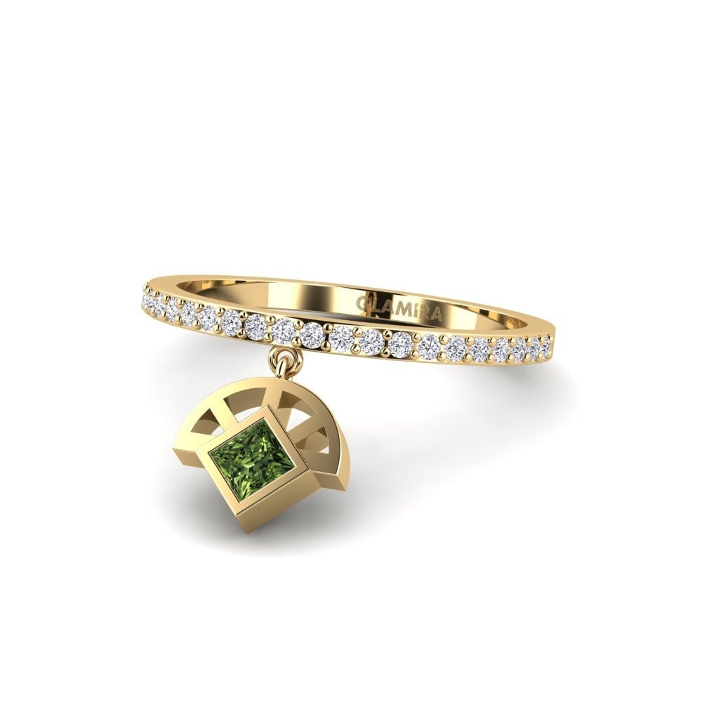 Grüner Saphir Ring Singly