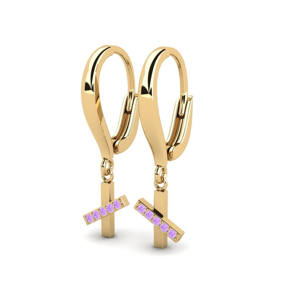 Amethyst Damen ohrring Aeonflux