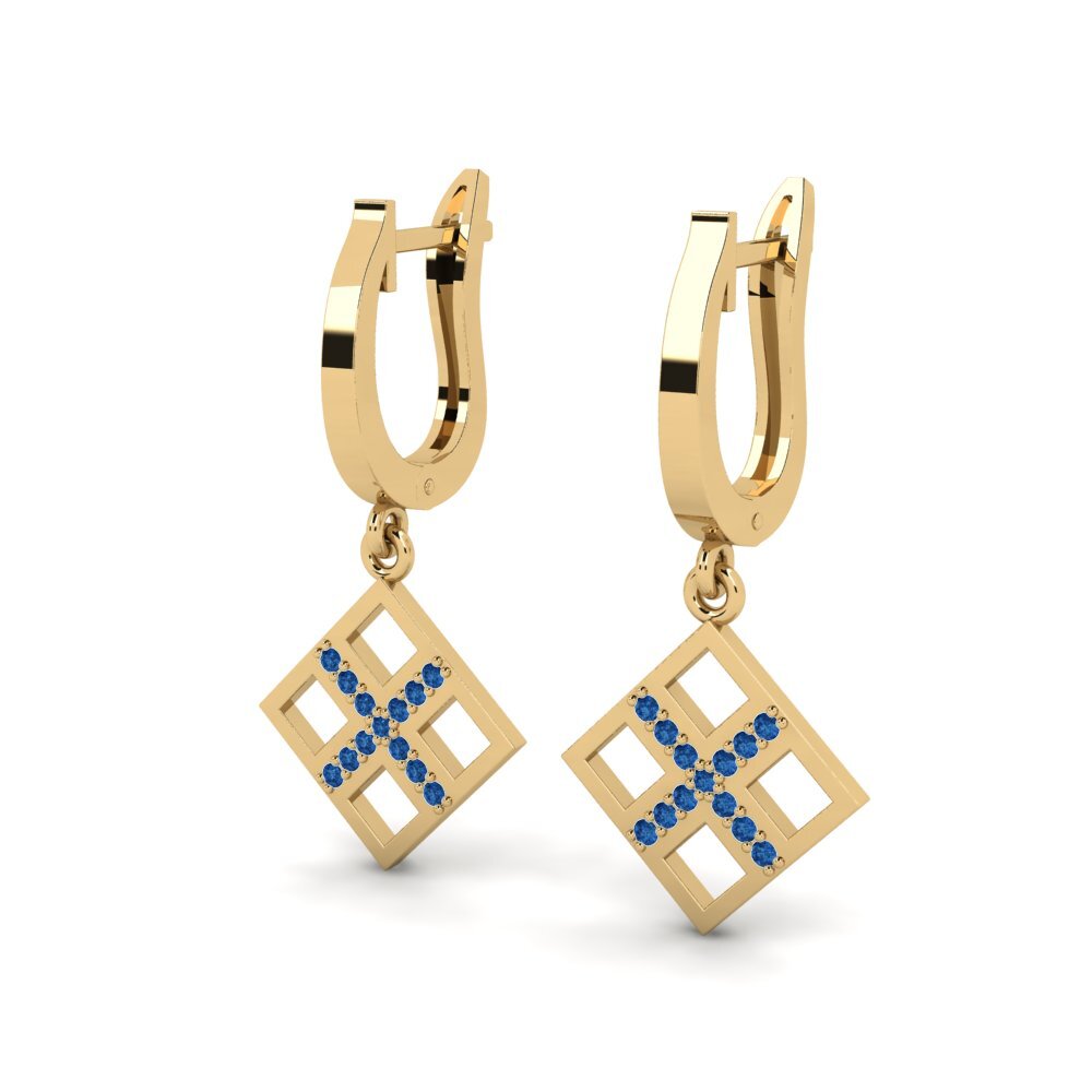 sapphire-zirconia ต่างหู Appellemoi
