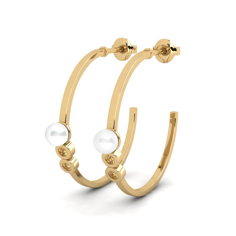 Brauner Diamant Damen ohrring Arassa