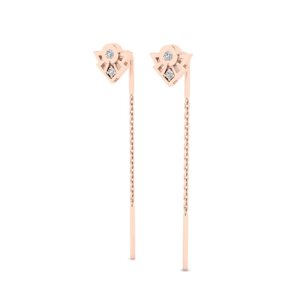 14k Rose Gold Women's Earring Barbaras